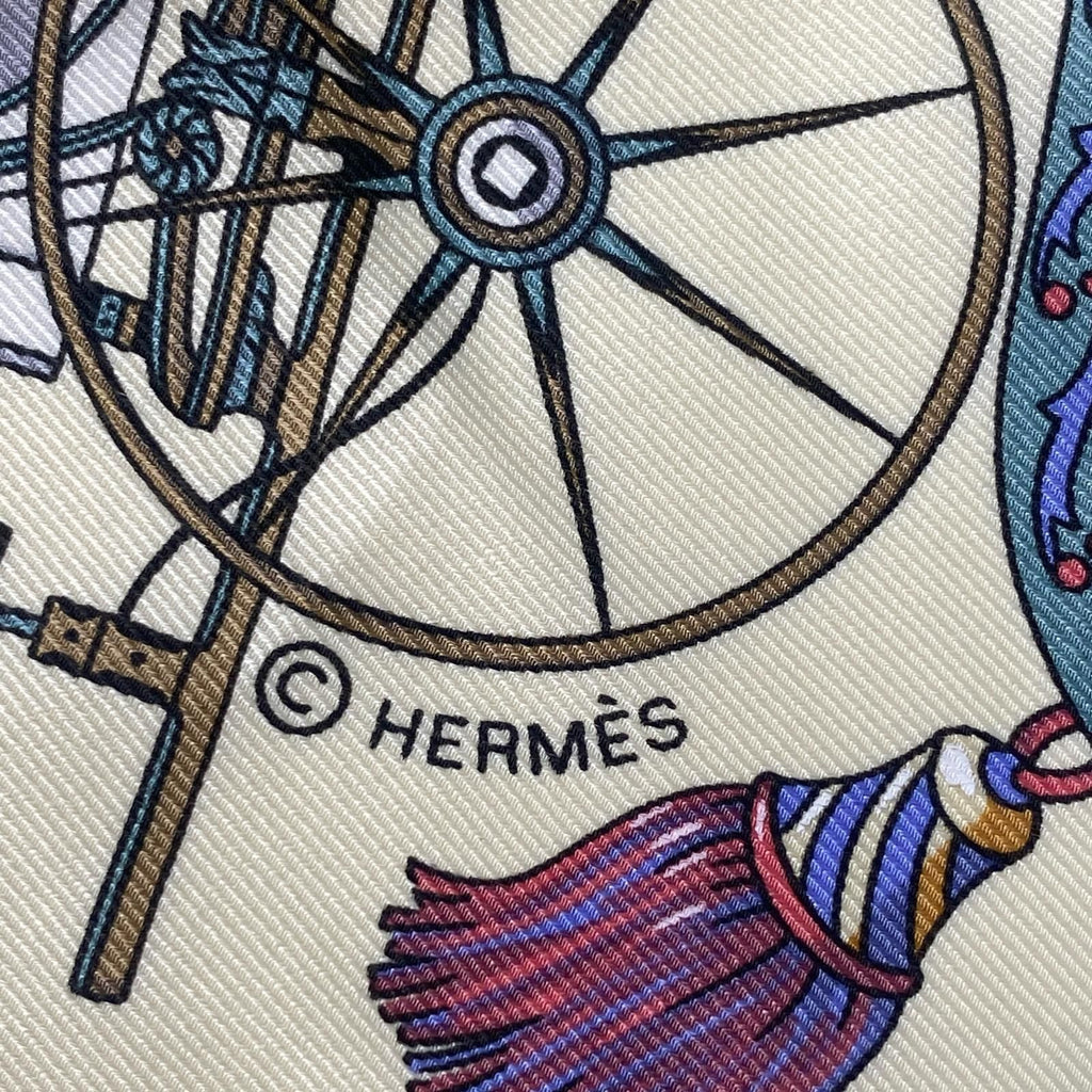 Hermes Scarf History of Carriages Carre 70 Silk — view 4