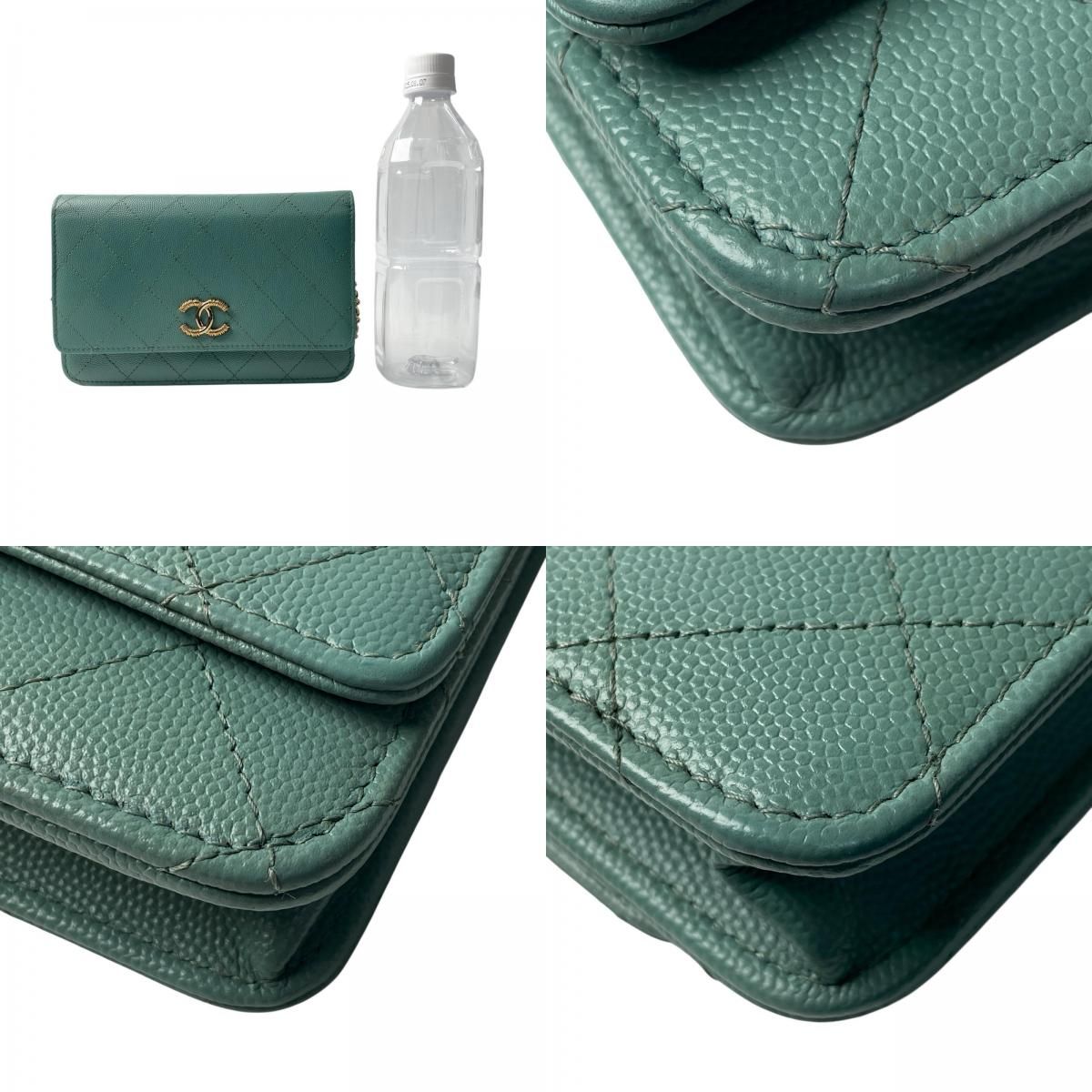 Chanel Chain Wallet Caviar Leather — view 9