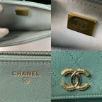 Chanel Chain Wallet Caviar Leather — view 8