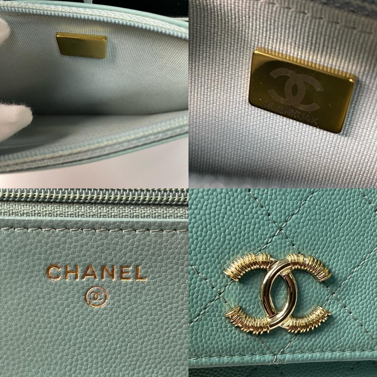 Chanel Chain Wallet Caviar Leather — view 8