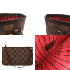 Louis Vuitton Damier with Neverfull PM Pouch Cerise Tote LV — view 8