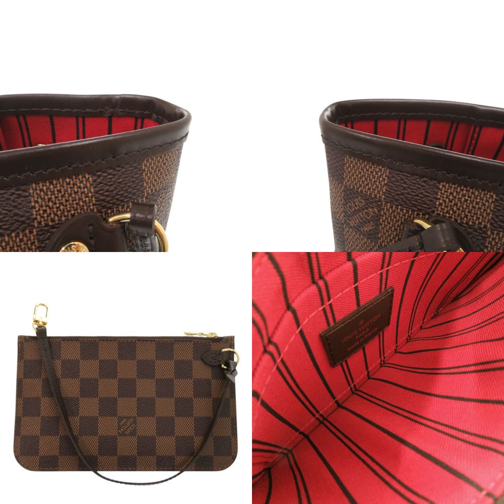 Louis Vuitton Damier with Neverfull PM Pouch Cerise Tote LV — view 8