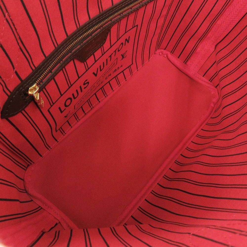 Louis Vuitton Damier with Neverfull PM Pouch Cerise Tote LV — view 5