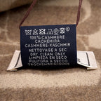 Hermes Scarf Click Se Nue Cashmere Shawl Brown Marron-glace Cles — view 5