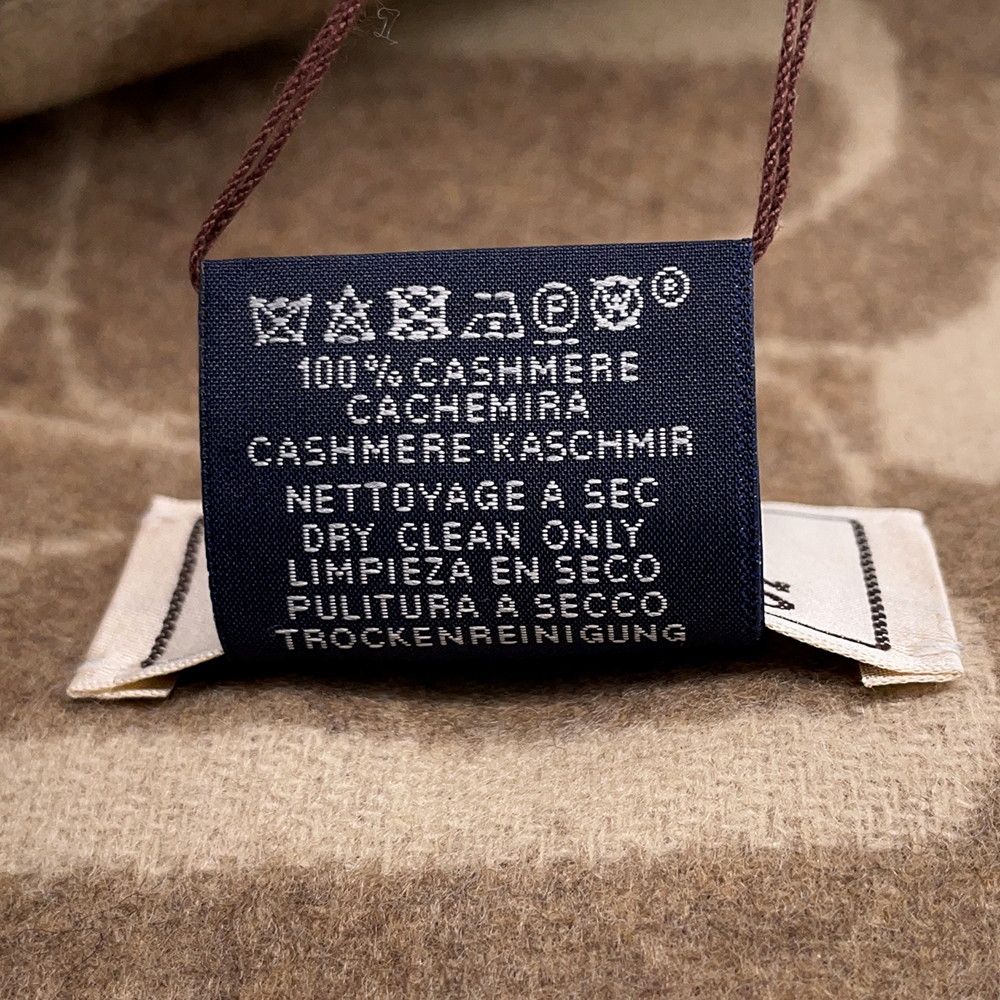Hermes Scarf Click Se Nue Cashmere Shawl Brown Marron-glace Cles — view 5