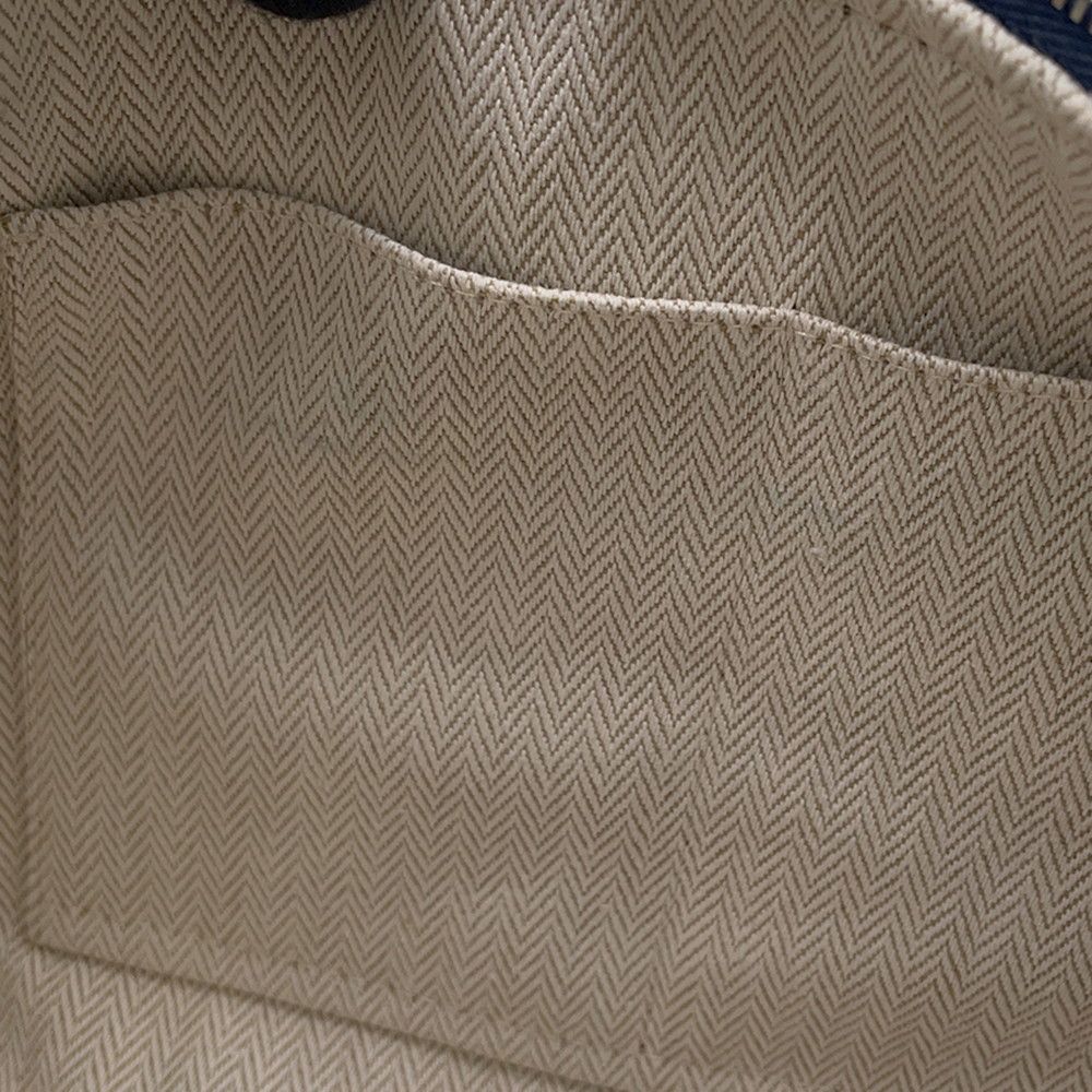 Hermes Pouch Bric-a-Brac PM Pavillon Marine Silver Canvas — view 8