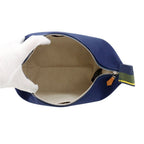 Hermes Pouch Bric-a-Brac PM Pavillon Marine Silver Canvas — view 4