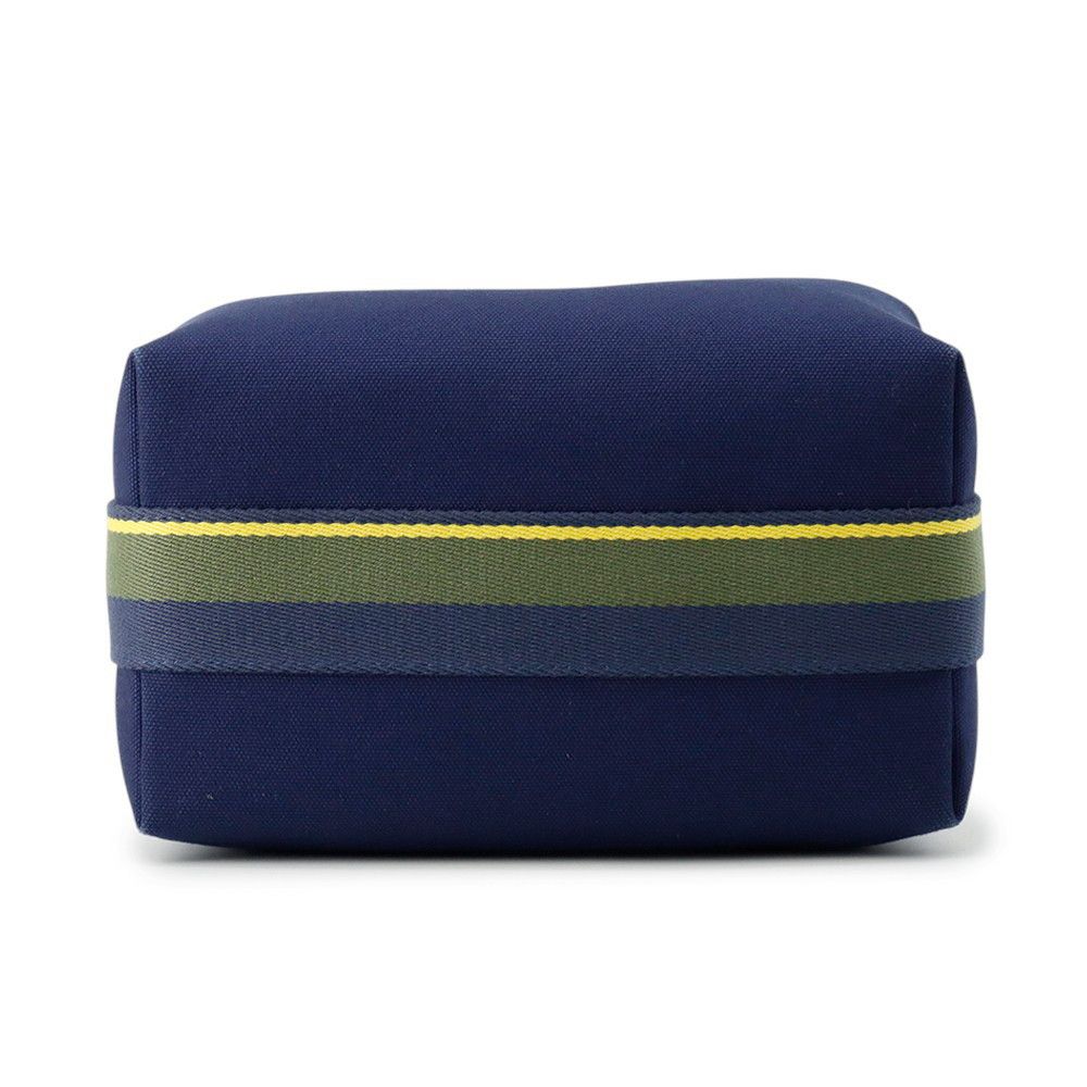 Hermes Pouch Bric-a-Brac PM Pavillon Marine Silver Canvas — view 3