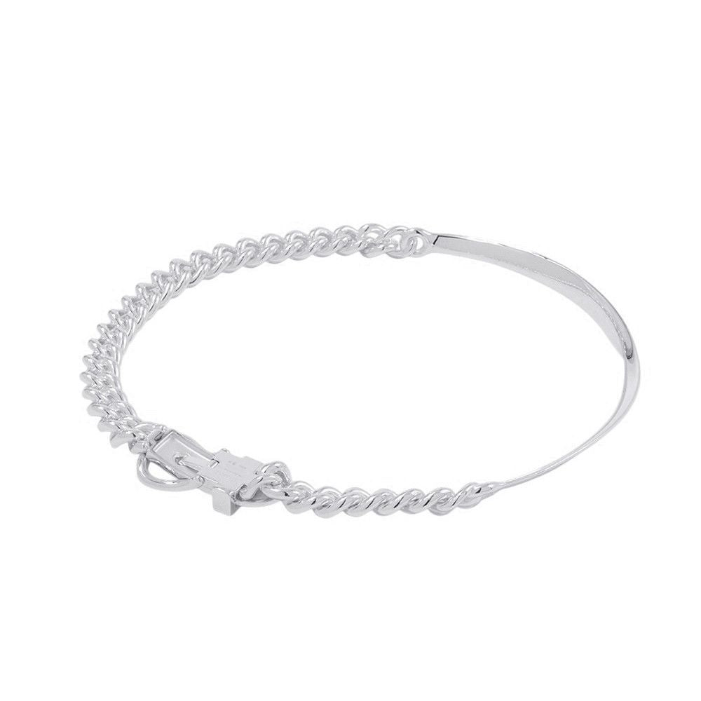 Hermes Necklace Book le Inflexible Silver GM 42 — view 3