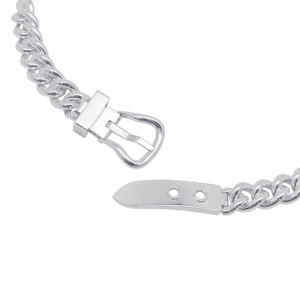Hermes Necklace Book le Inflexible Silver GM 42 — view 5