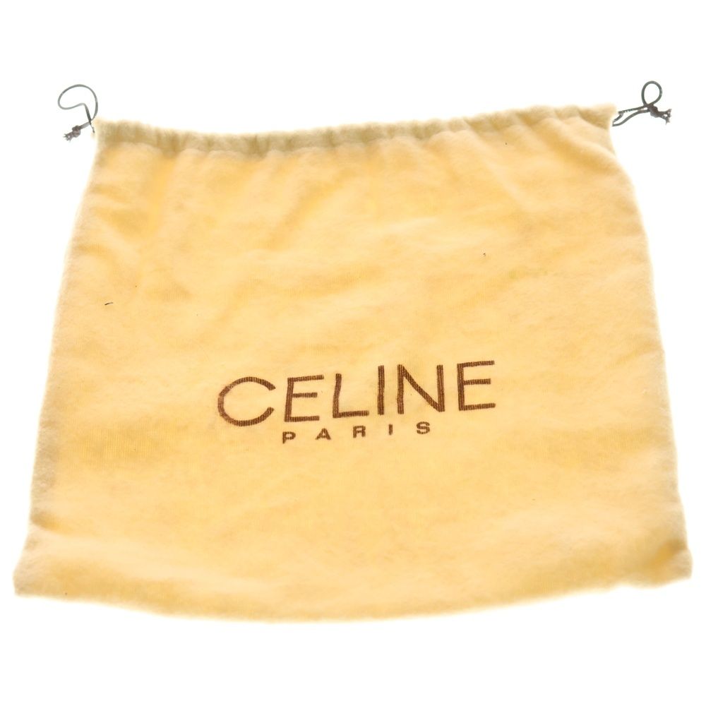 Celine Macadam Triomphe Leather Shoulder Bag Brown — view 6