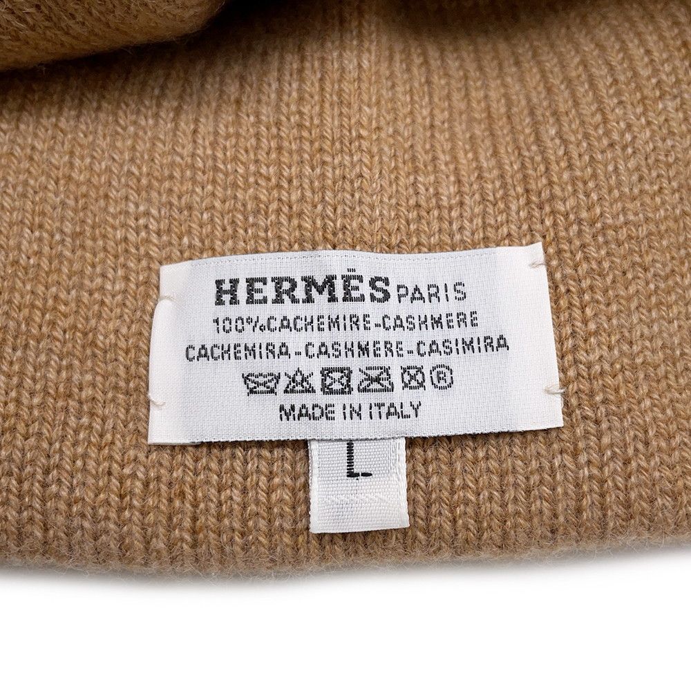 Hermes Knit Hat Hugo Bicolor Cashmere Lhermes Veil — view 6