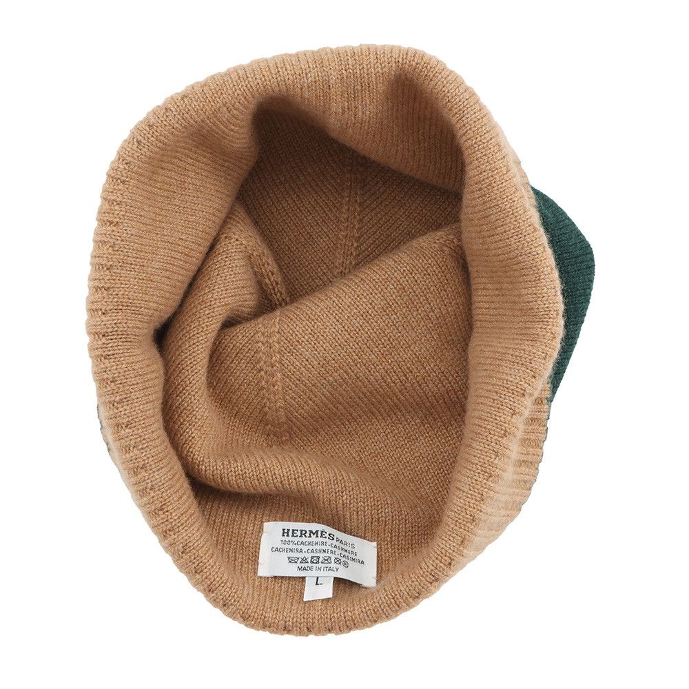 Hermes Knit Hat Hugo Bicolor Cashmere Lhermes Veil — view 4