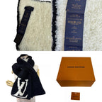 Louis Vuitton Confit Muffler Black Scarf — view 8