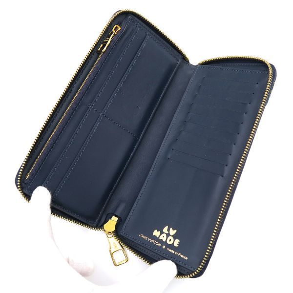 Louis Vuitton Monogram Denim Nigo Zippy Wallet Vertical — view 3
