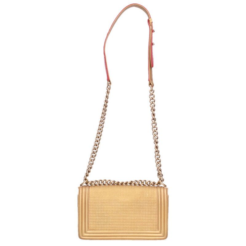 Chanel Boy 25 Lambskin Chain Shoulder Bag — view 2