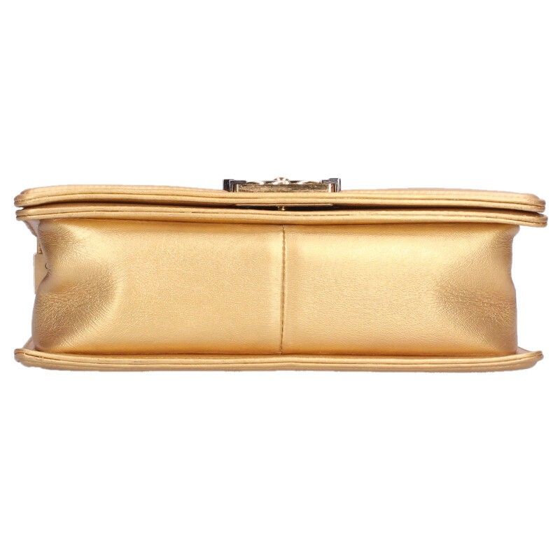 Chanel Boy 25 Lambskin Chain Shoulder Bag — view 4