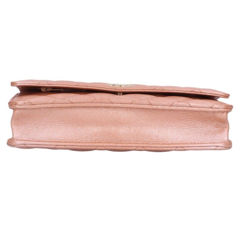 Chanel Quilted Lambskin Chain Wallet — view 4