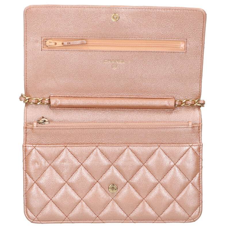 Chanel Quilted Lambskin Chain Wallet — view 3