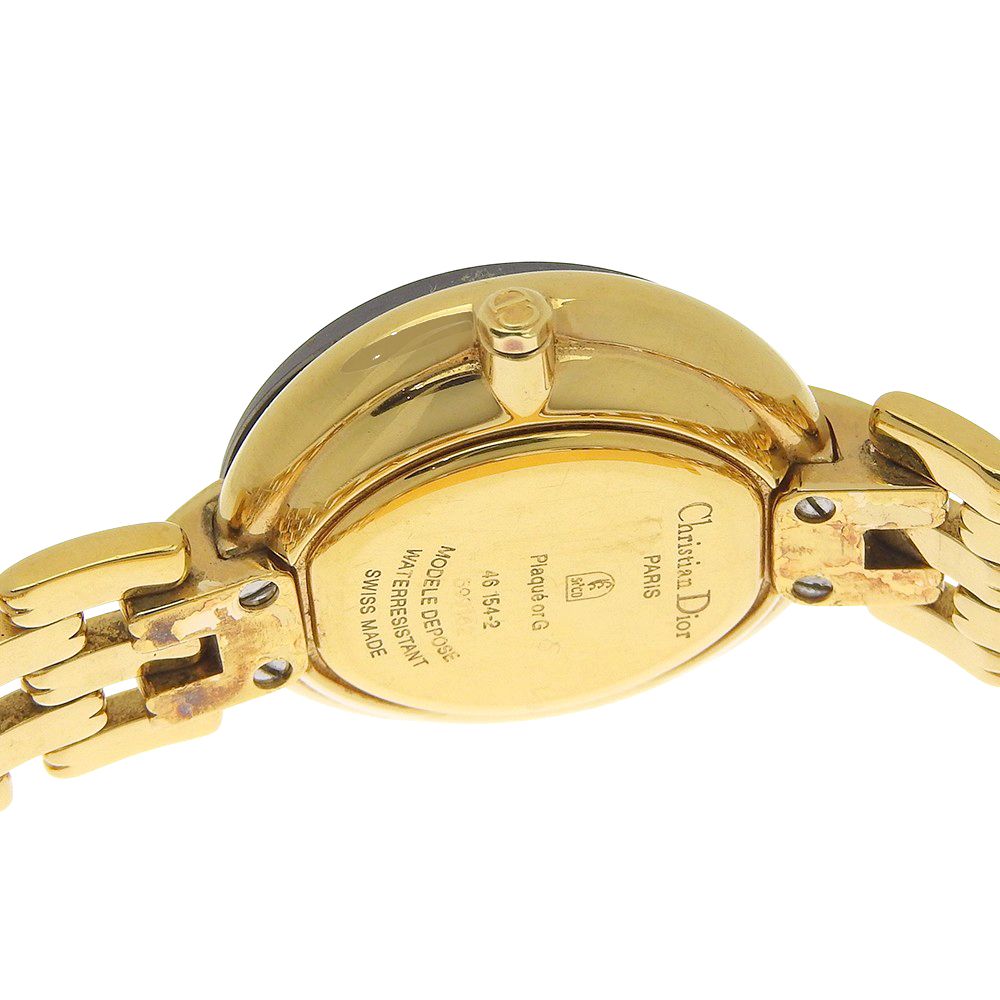 Dior Bakira 46 Gold Plated Quartz Analog Display Black Dial — view 6
