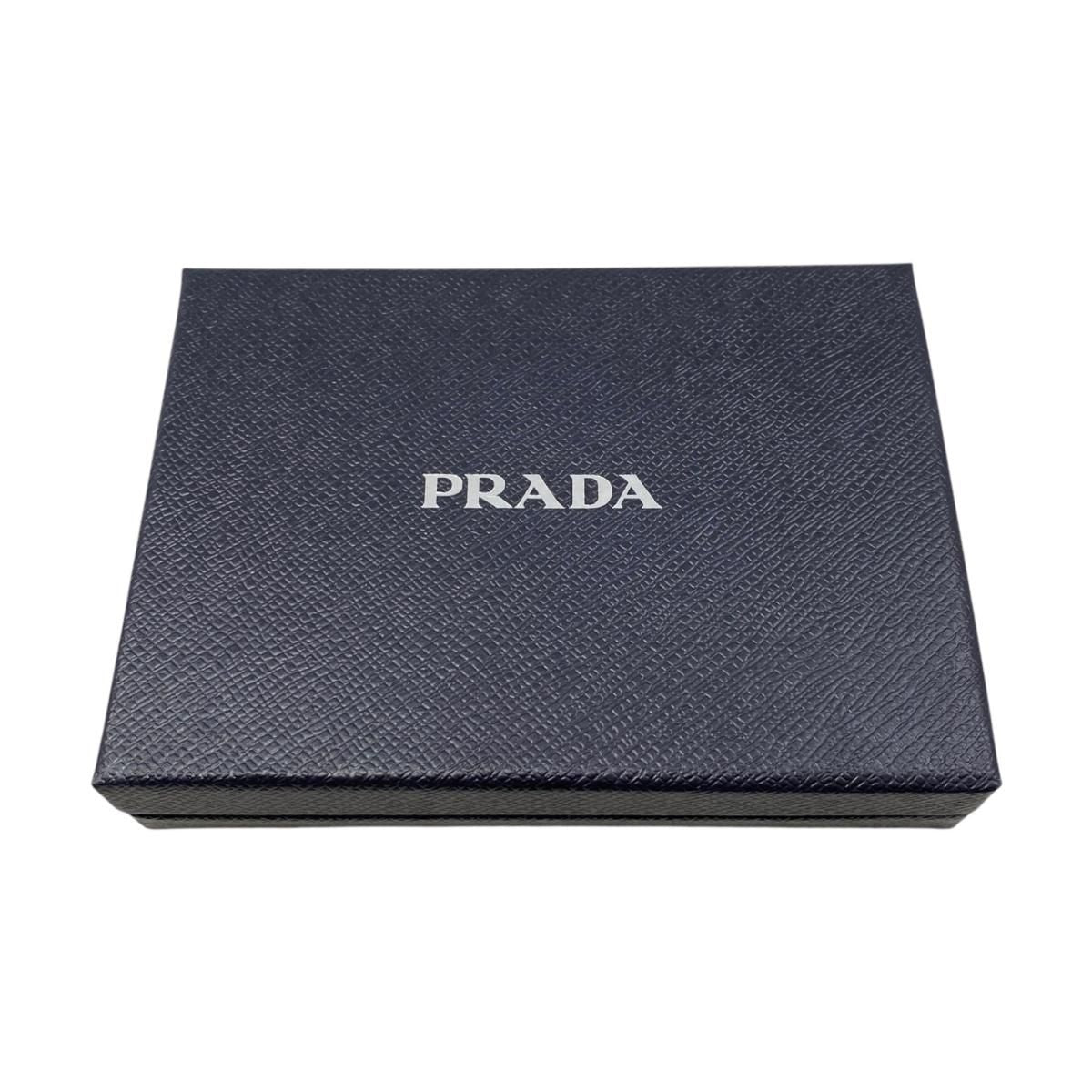 Prada Card Case Passport Calf Leather Triangle Logo — view 9