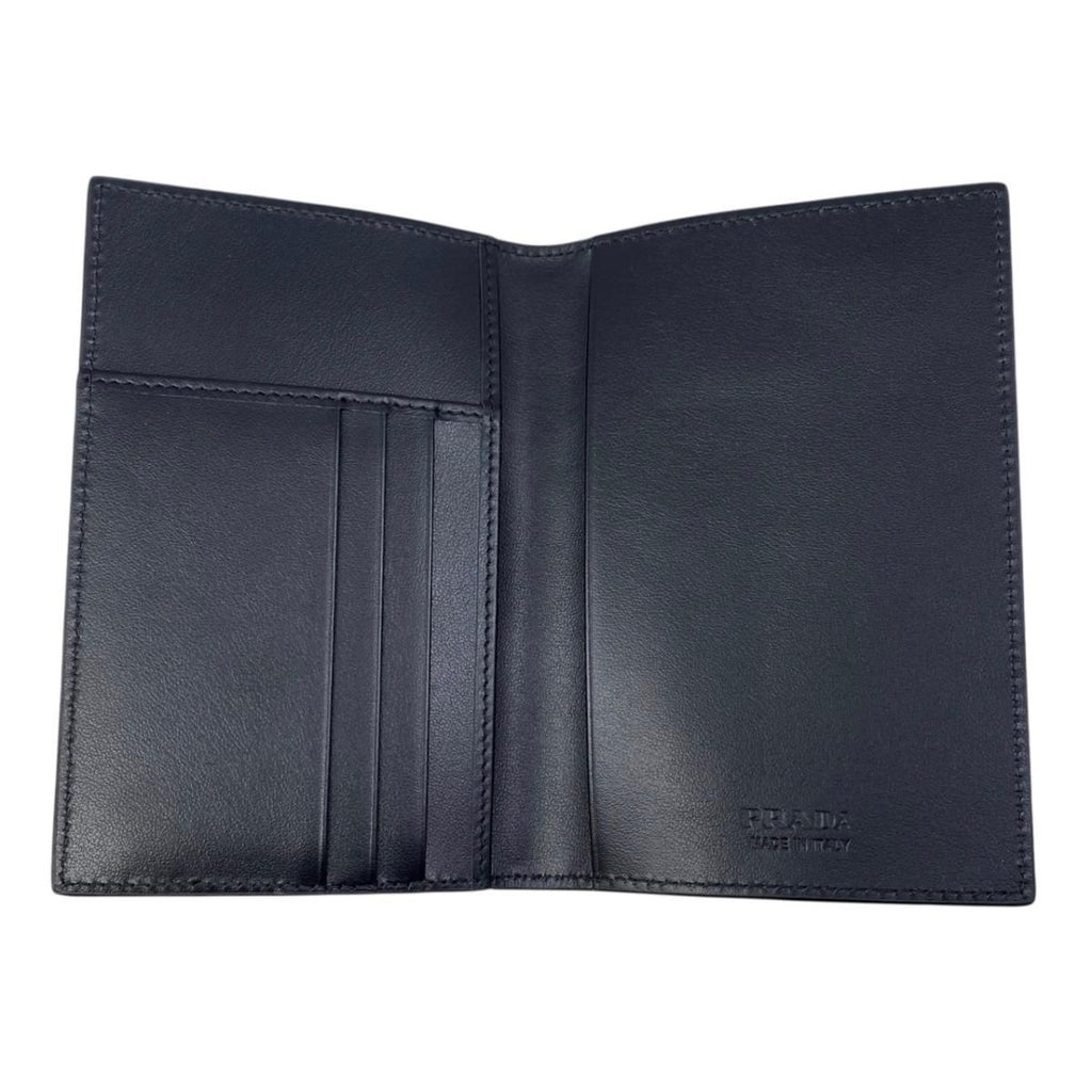 Prada Card Case Passport Calf Leather Triangle Logo — view 6