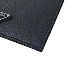 Prada Card Case Passport Calf Leather Triangle Logo — view 4