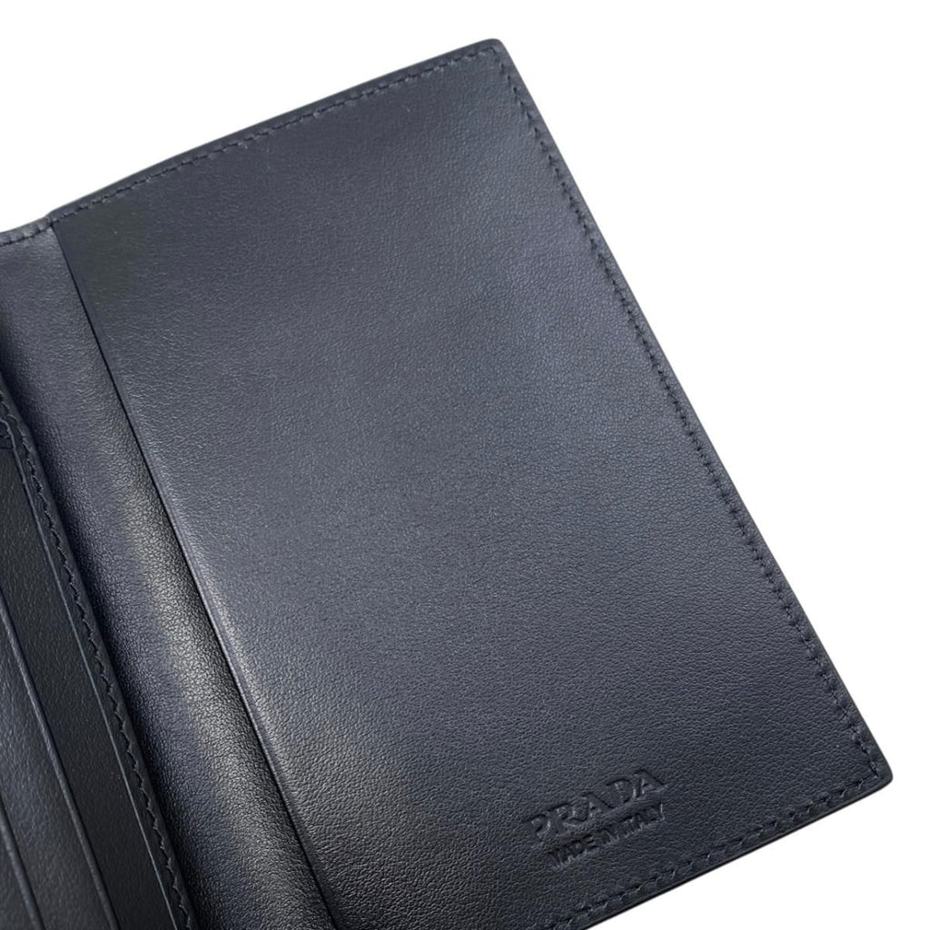 Prada Card Case Passport Calf Leather Triangle Logo — view 8