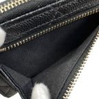 Chanel Bifold Wallet Small Zip Quilted Caviar Leather CC Logo — view 6