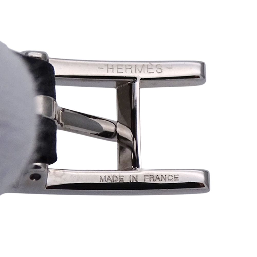 Hermes Bracelet Double Tour Black Brown Silver XS Reversible — view 4