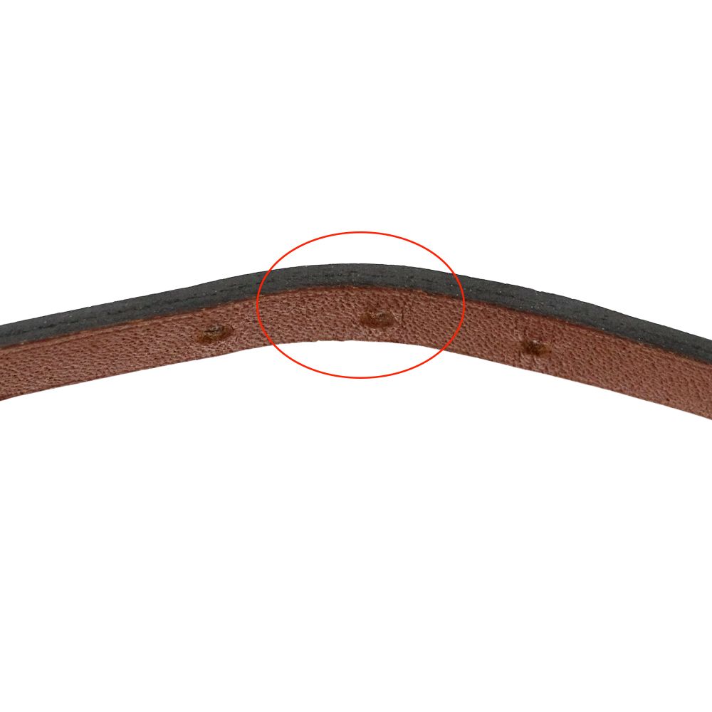 Hermes Bracelet Double Tour Black Brown Silver XS Reversible — view 9