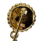 Chanel Clover Pin Brooch Drop Pearl Gold — view 6