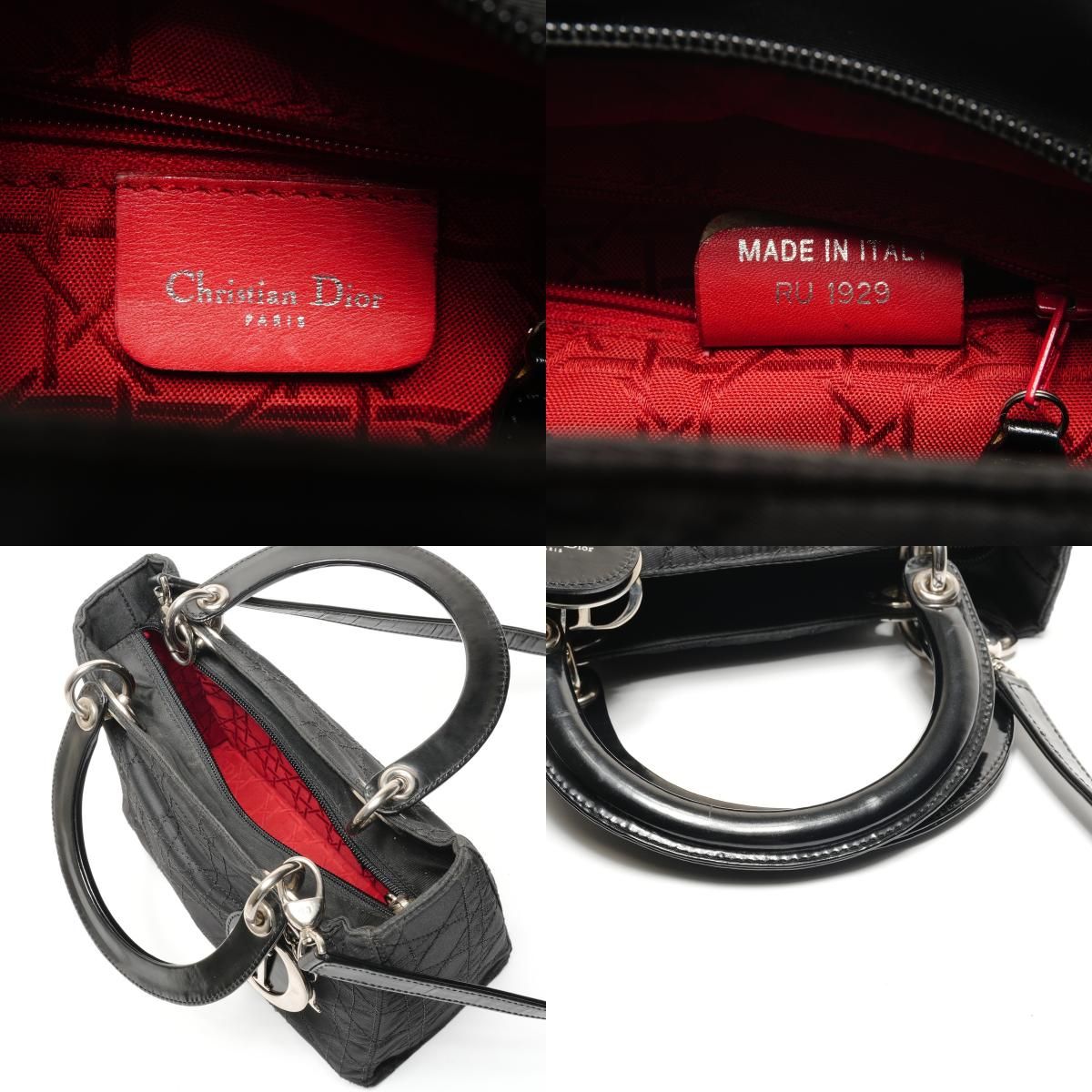 Dior Handbag Cannage Nylon 2-Way — view 9