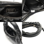 Prada Handbag Leather Soft Padded Nappa 2-Way — view 9