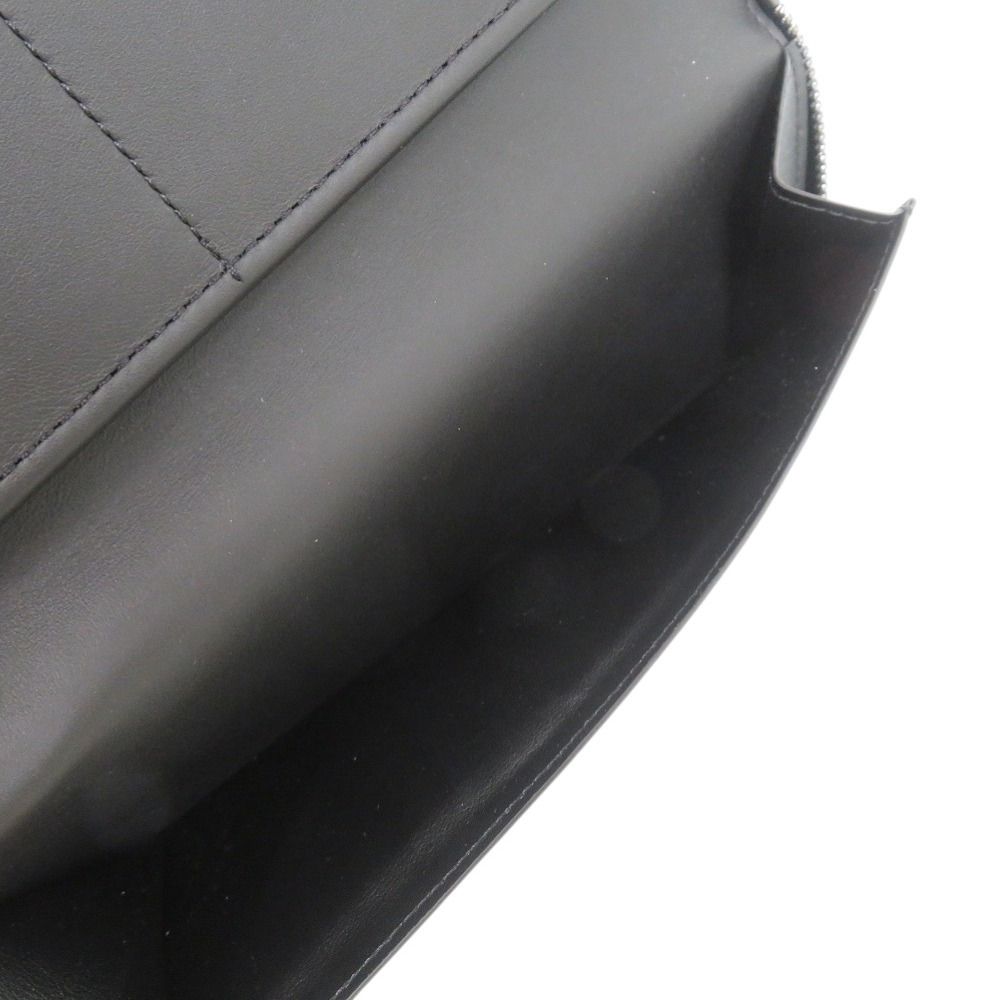 Louis Vuitton Zippy Wallet Vertical Shadow Leather Black LV Long — view 8