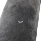 Chanel CC Logo Suede Leather Long Boots Black 37 — view 9