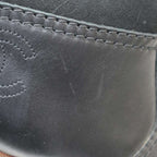 Chanel CC Logo Mouton Leather Long Boots Black 37 — view 7