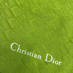 Dior Christian Scarf Silk All Over Pattern Green — view 6