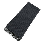Dior Au Bree Double Face Muffler Gray Cashmere Wool Scarf — view 3