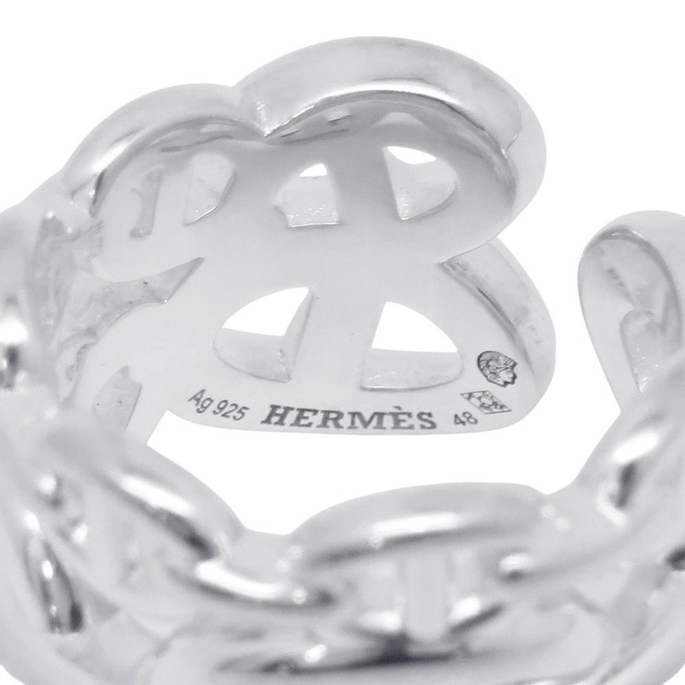 Hermes Ring Chaine D'ancre GM Enchainee Silver 48 — view 8