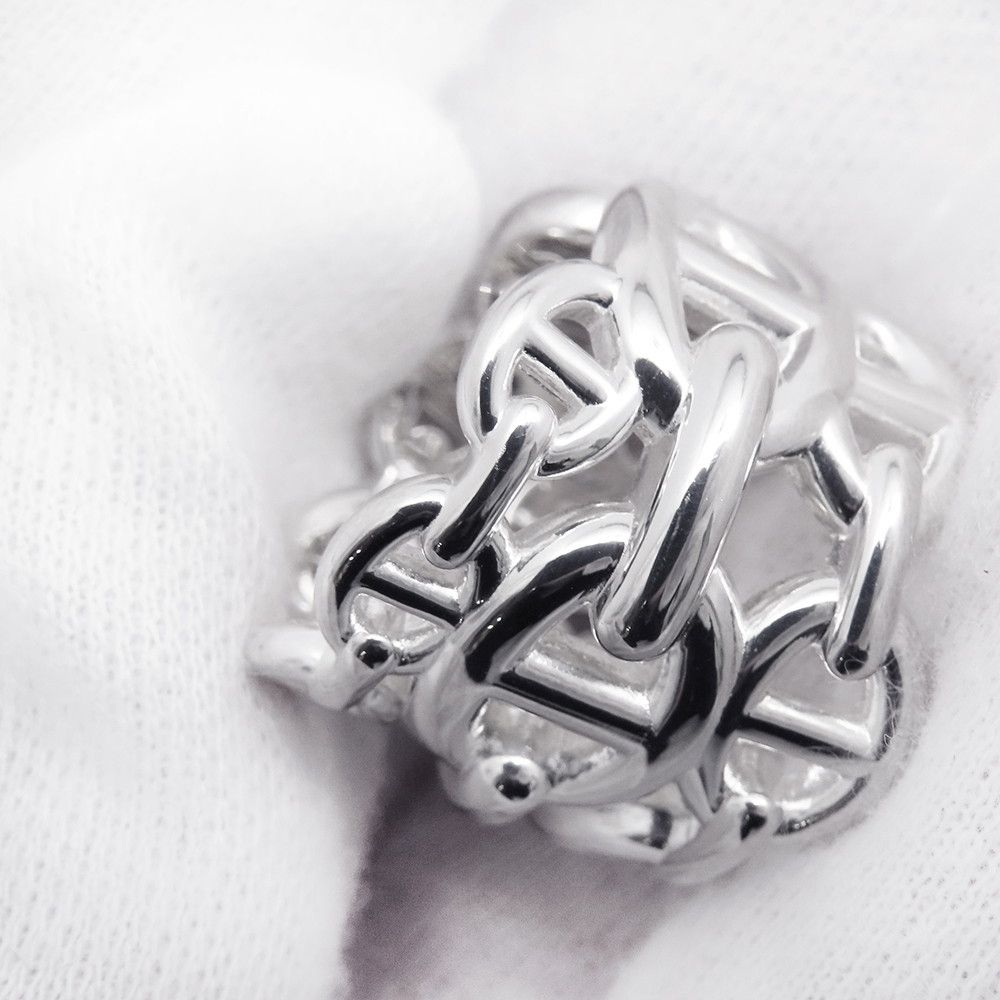 Hermes Ring Chaine D'ancre GM Enchainee Silver 48 — view 7