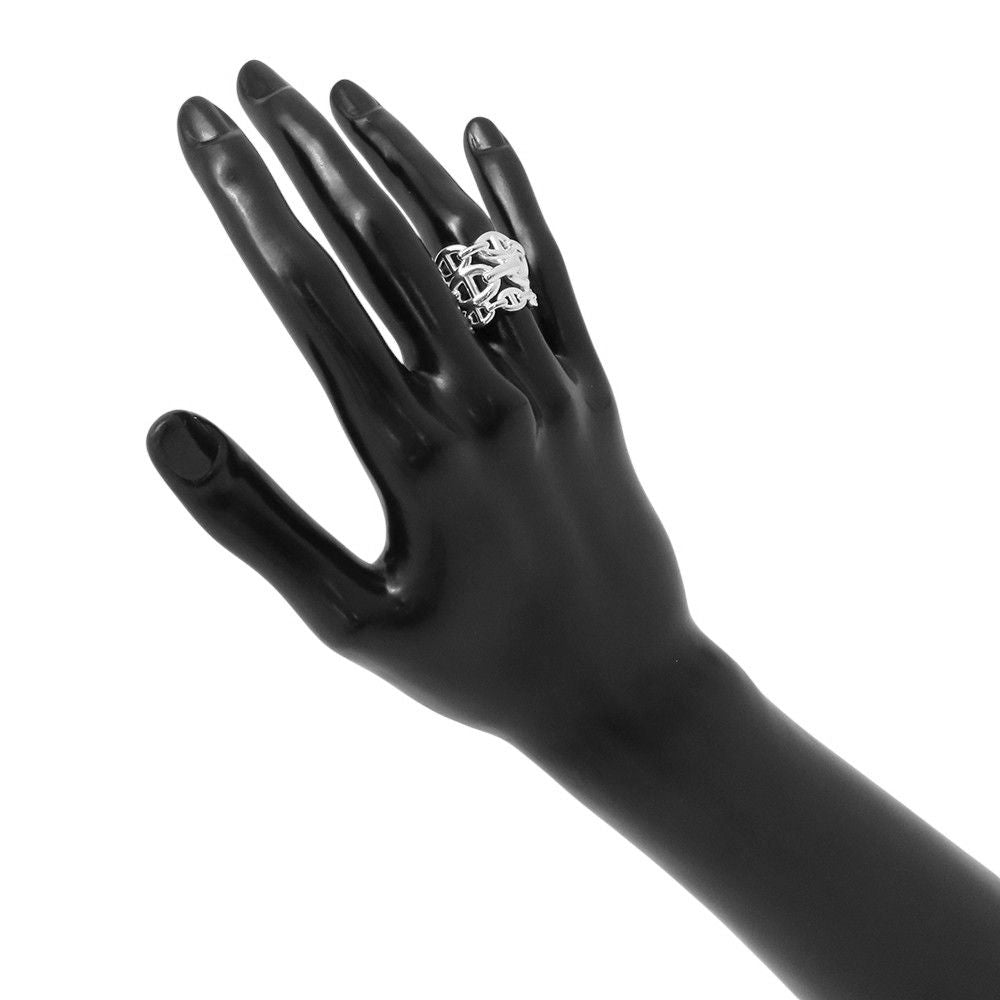 Hermes Ring Chaine D'ancre GM Enchainee Silver 48 — view 5