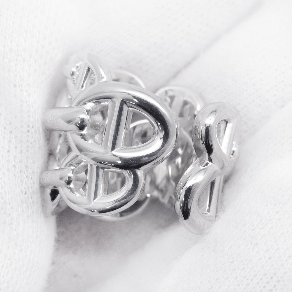 Hermes Ring Chaine D'ancre GM Enchainee Silver 48 — view 6