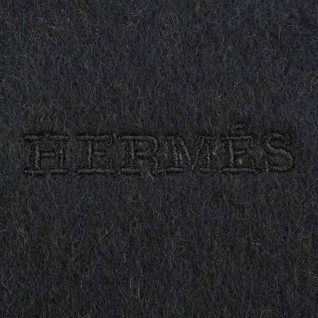 Hermes Scarf Cashmere Black — view 4