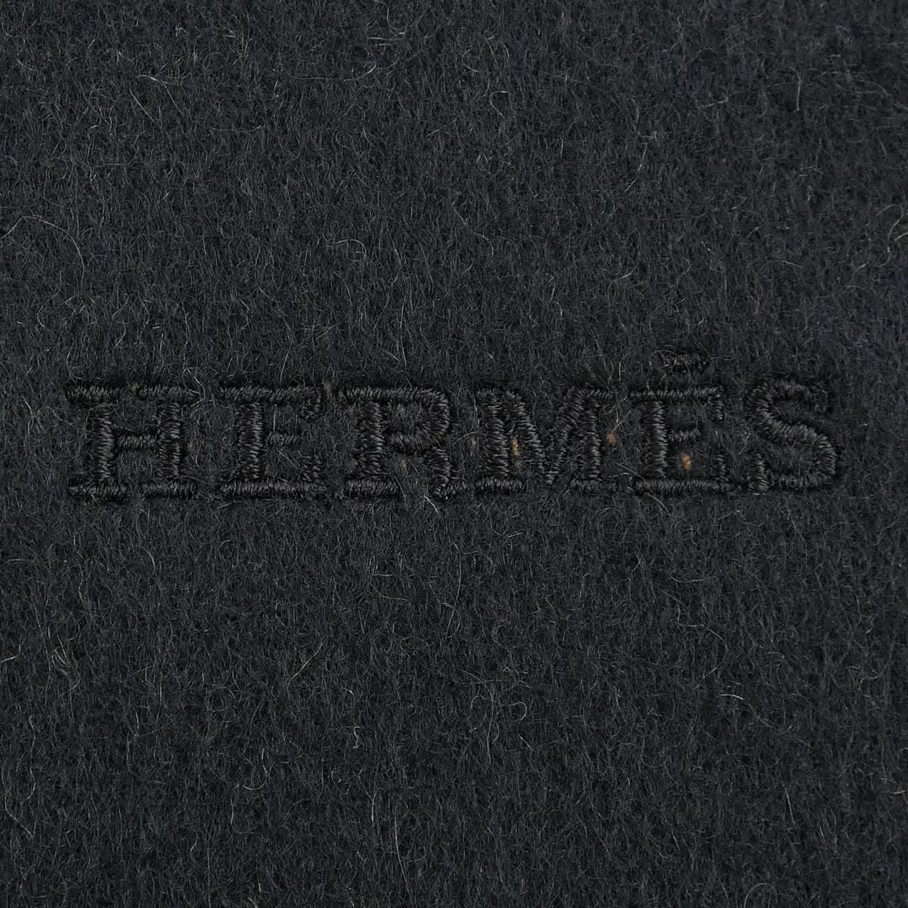 Hermes Scarf Cashmere Black — view 4