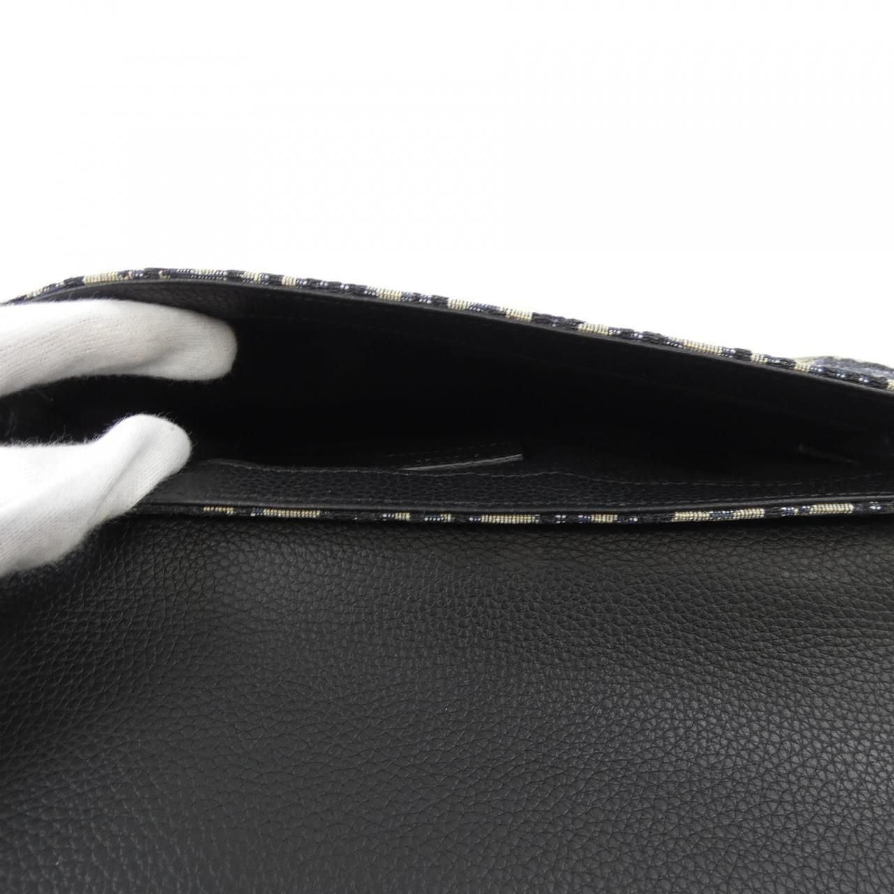 Dior Blue Jacquard Bag — view 6
