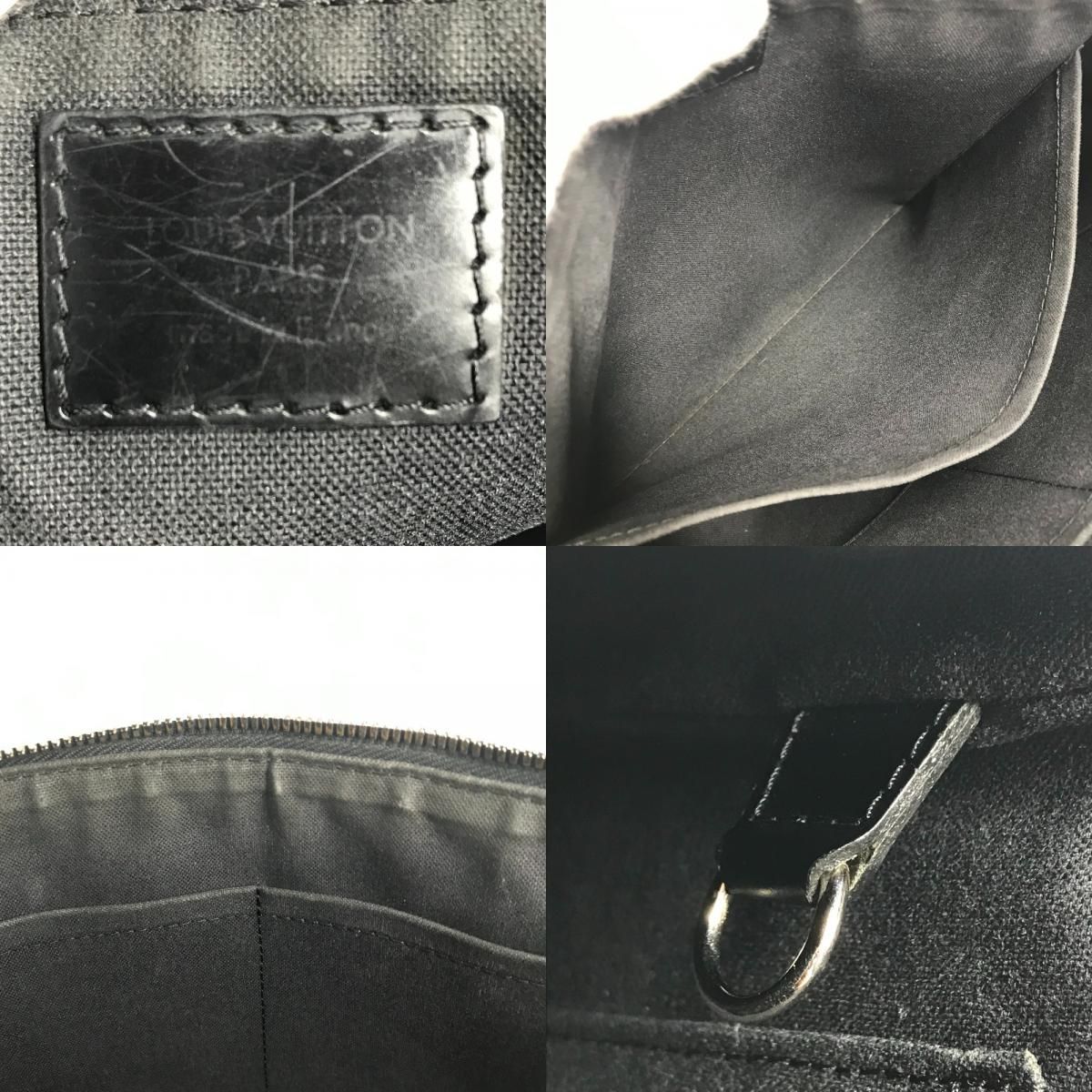 Louis Vuitton Shoulder Bag Mick PM Damier Graphite Canvas Black — view 8