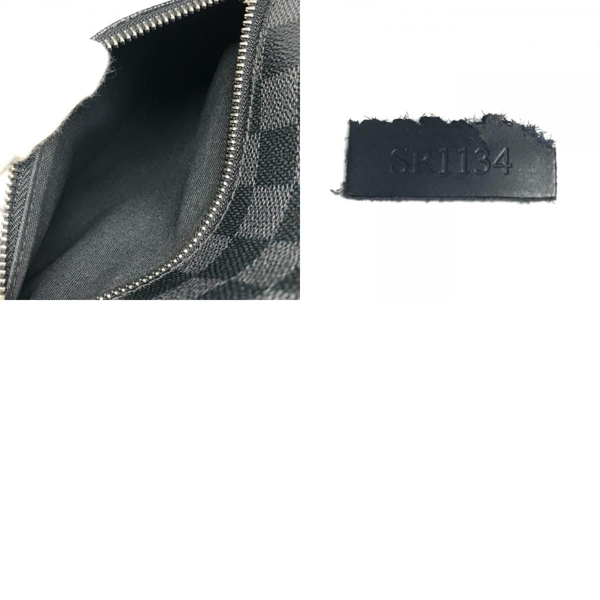 Louis Vuitton Shoulder Bag Mick PM Damier Graphite Canvas Black — view 9
