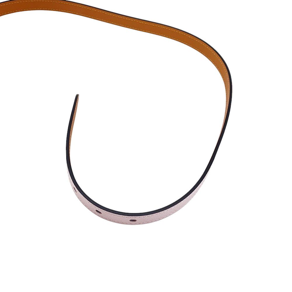 Hermes Belt Pop 15 Mobu Perlee Chai Silver Epsom 70 Mauve Pale — view 6