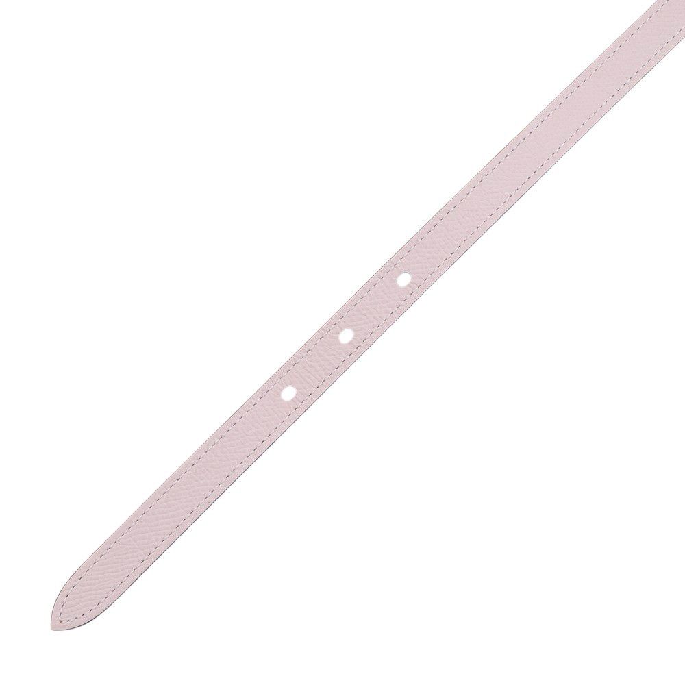 Hermes Belt Pop 15 Mobu Perlee Chai Silver Epsom 70 Mauve Pale — view 5